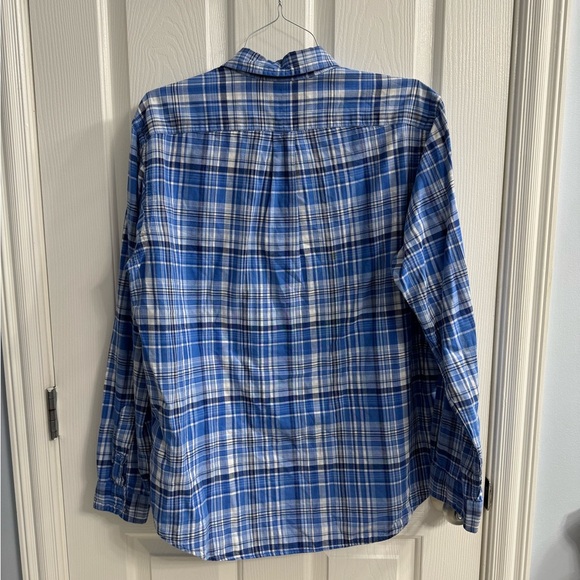 Ralph Lauren Blue Plaid Button Down XL - Picture 2 of 4
